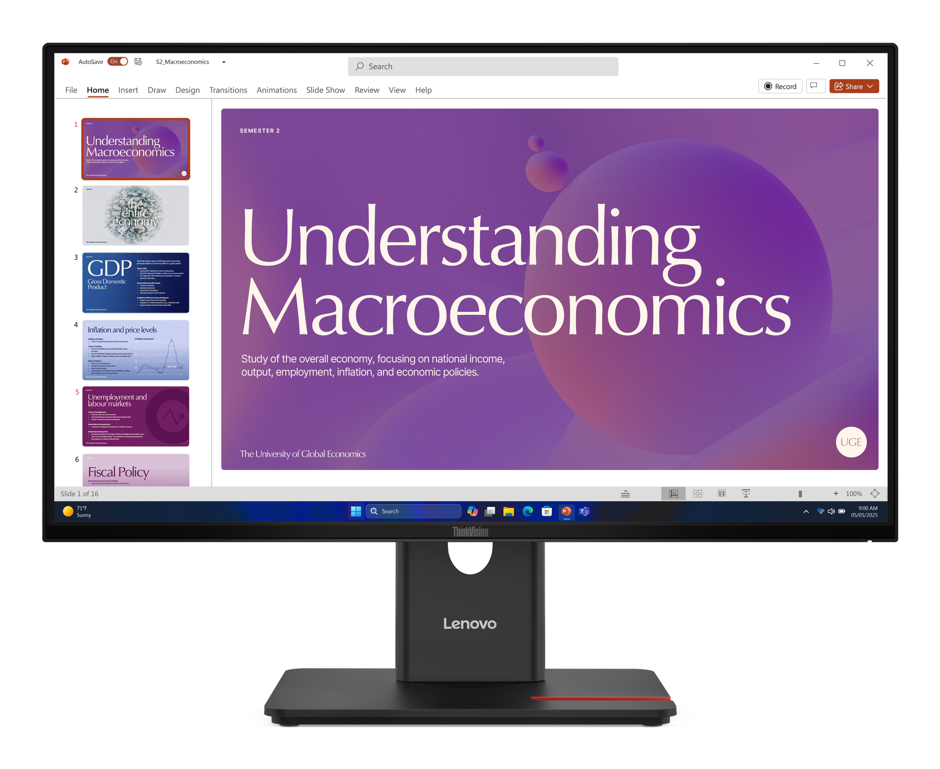 Lenovo ThinkVision T24D-40 Monitor Modell 64B9-GAT1