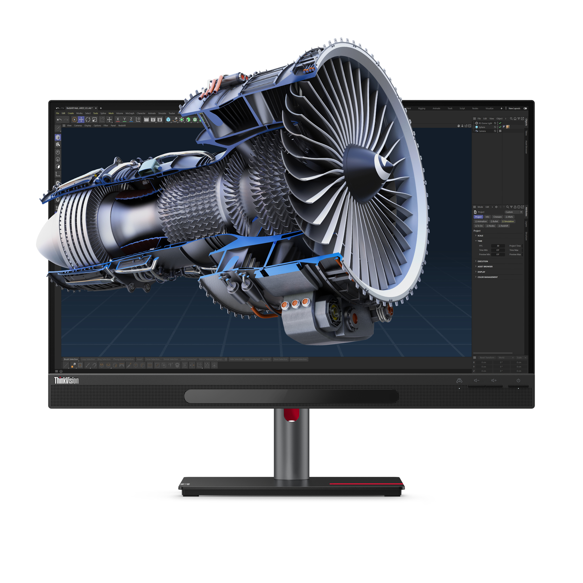 Lenovo ThinkVision 27 3D Bildschirm Modell 63F1-UAT3