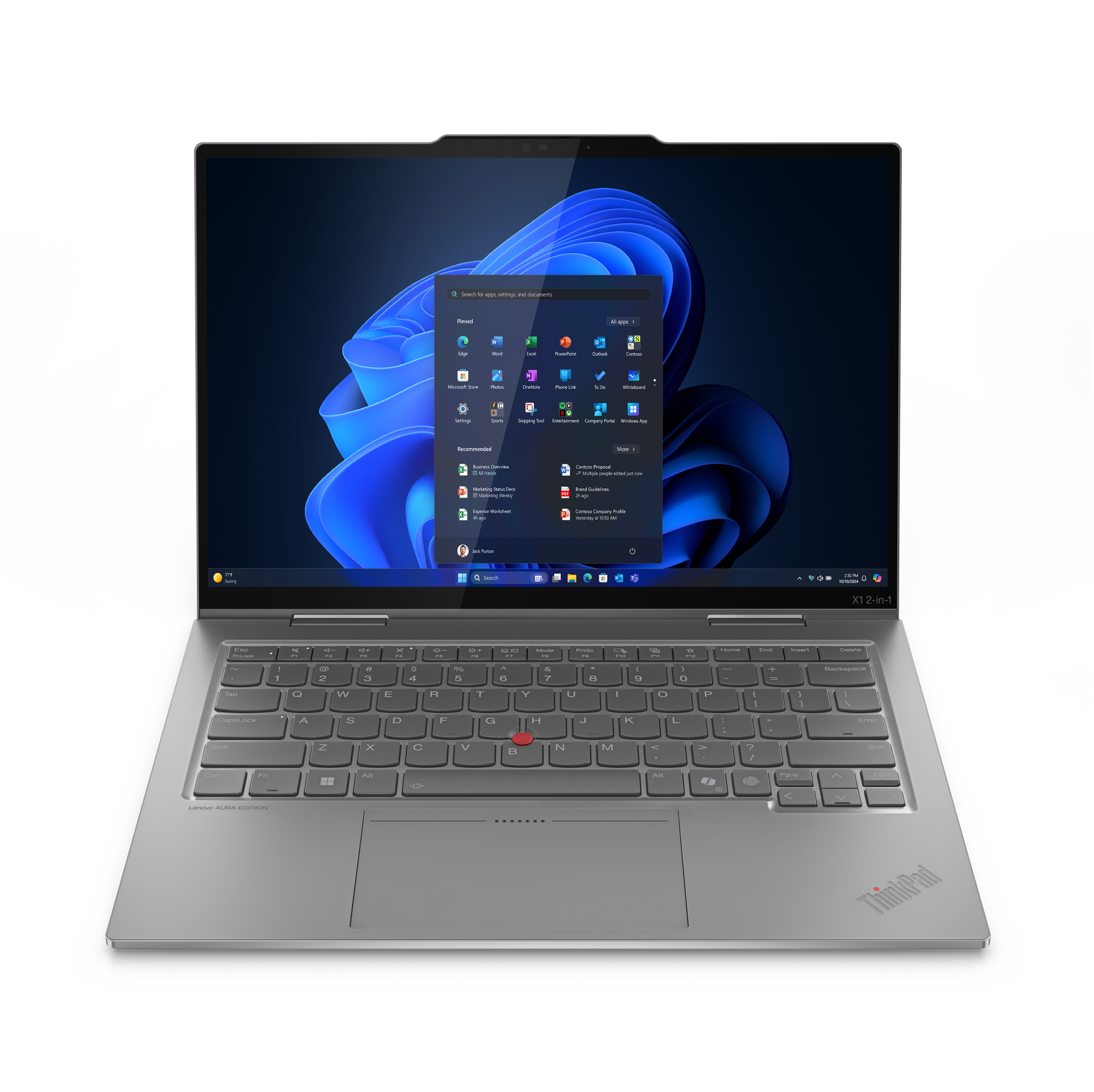 Lenovo™ ThinkPad® X1 2-in-1 (10. Gen) Ultrabook Modell 21NU-001U