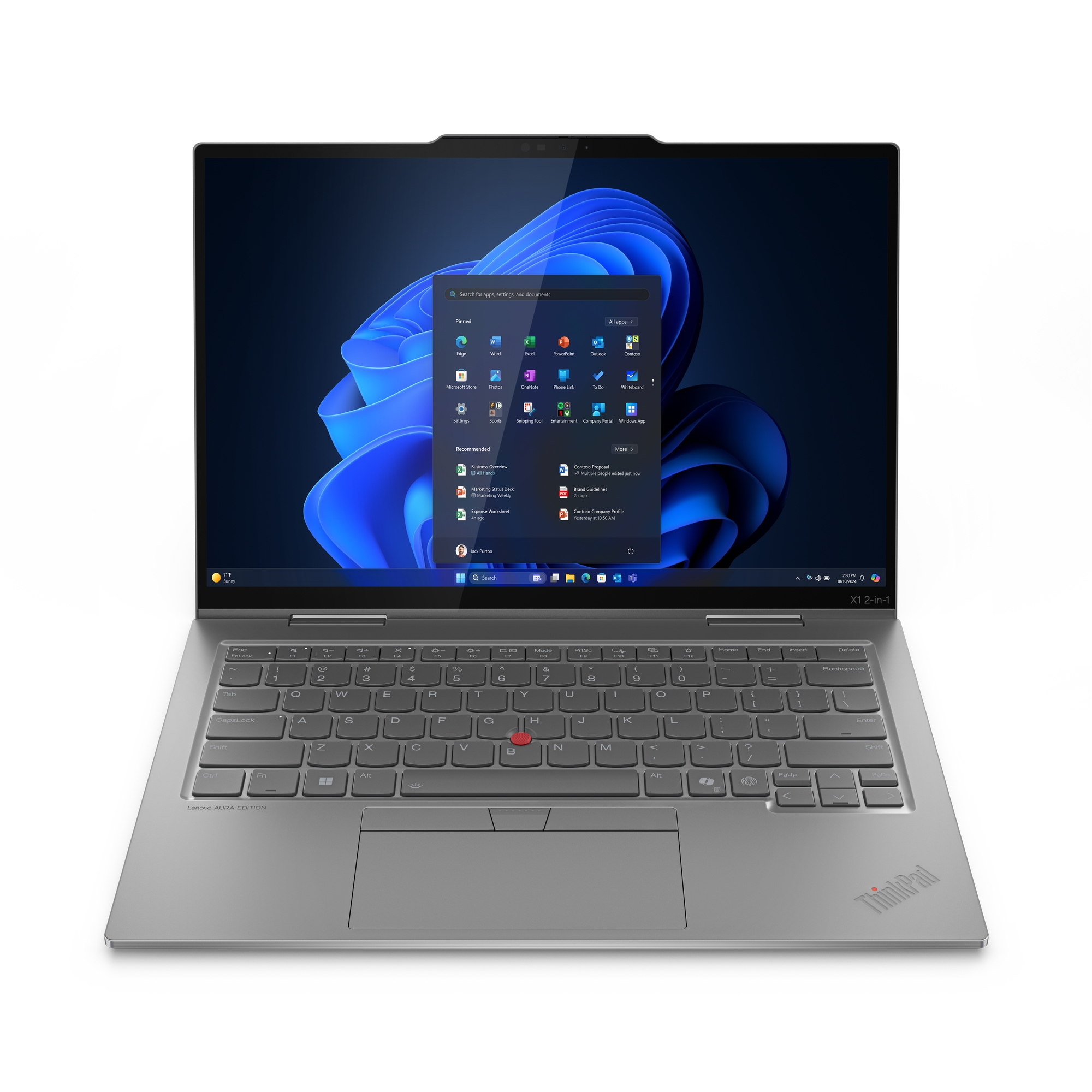 Lenovo™ ThinkPad® X1 2-in-1 (10. Gen) Ultrabook Modell 21NU-007M