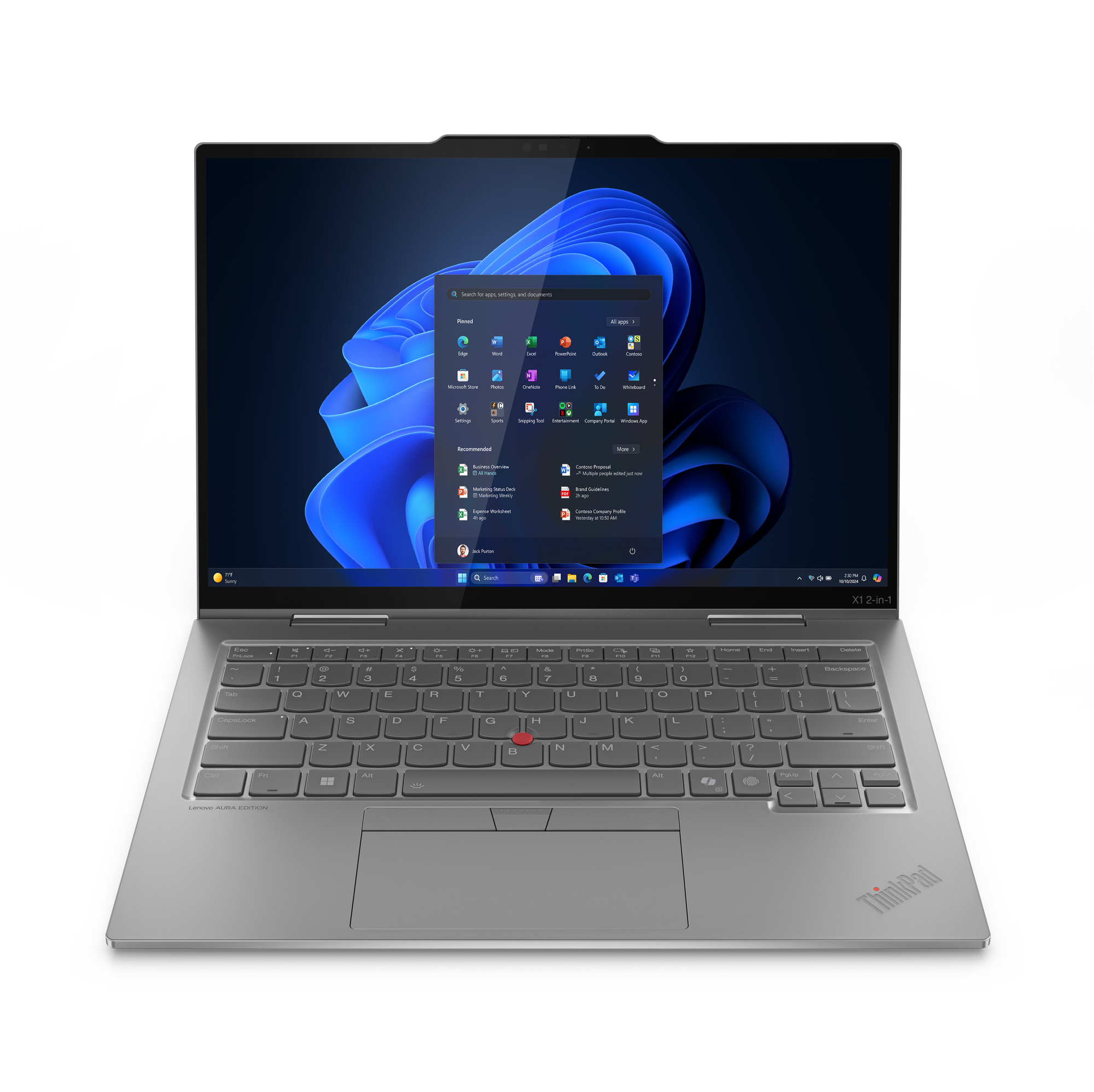 Lenovo™ ThinkPad® X1 2-in-1 (10. Gen) Ultrabook Modell 21NU-001U