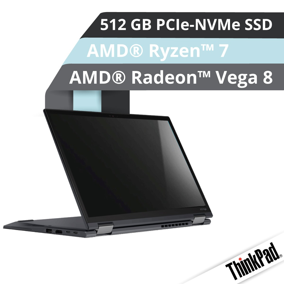 (EOL) Lenovo™ ThinkPad® L13 Yoga (Gen.2) Notebook Modell 21AD-001T
