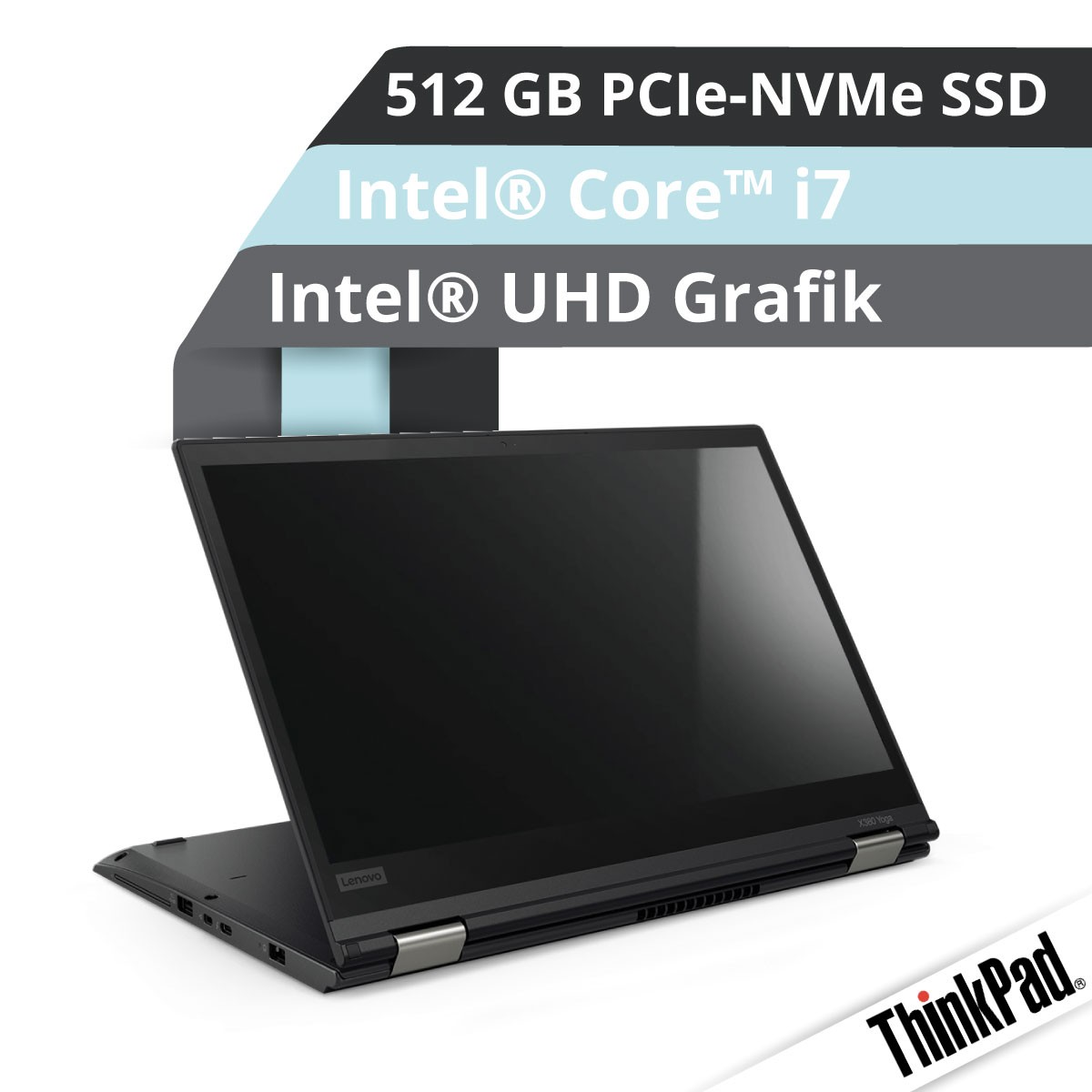 Lenovo™ ThinkPad® X380 Yoga Notebook Modell 20LJ-S02W Demoartikel mit Garantie bis 09/2019