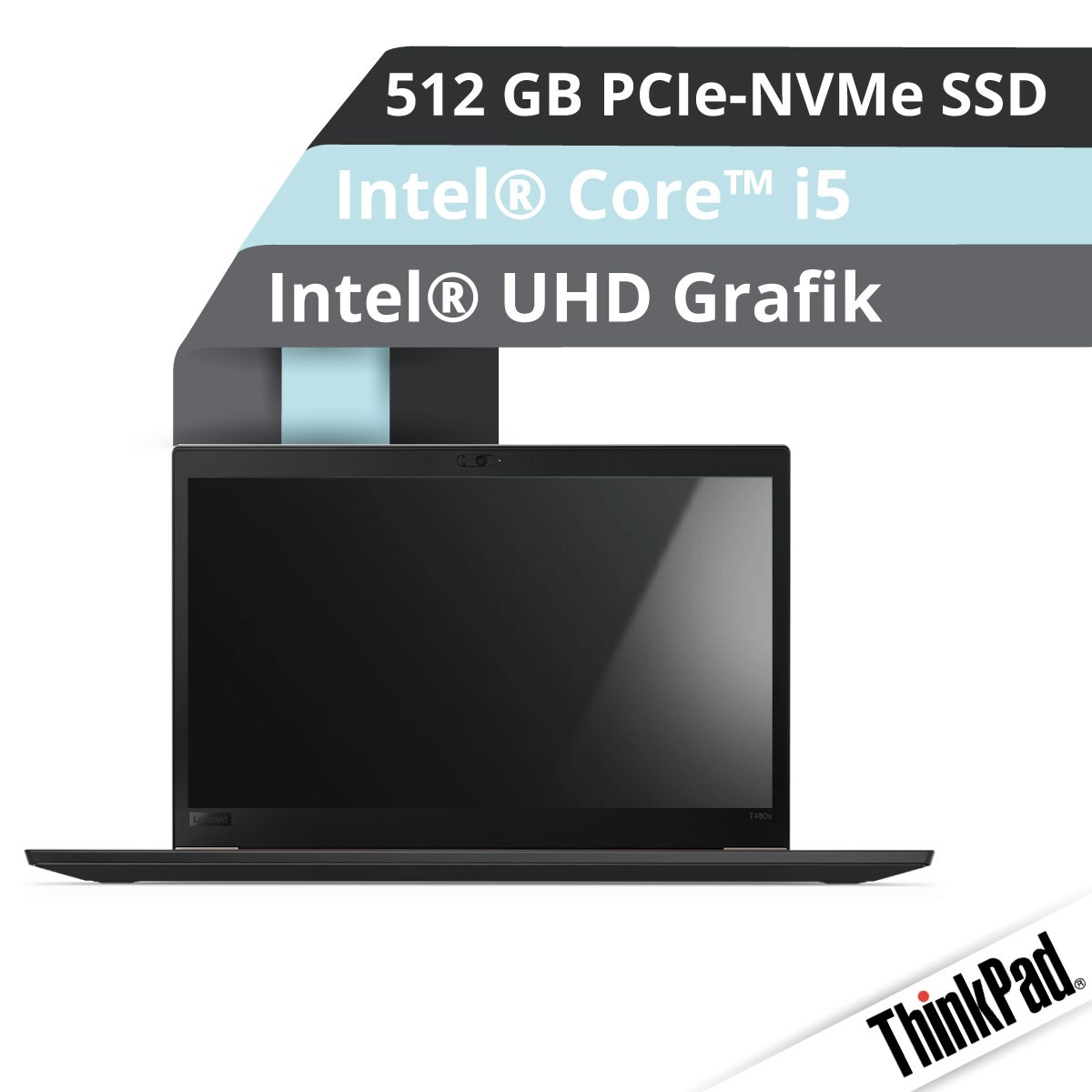 Lenovo™ ThinkPad® T480s Notebook Modell 20L8-S02D Demoartikel mit Garantie bis 07/2021