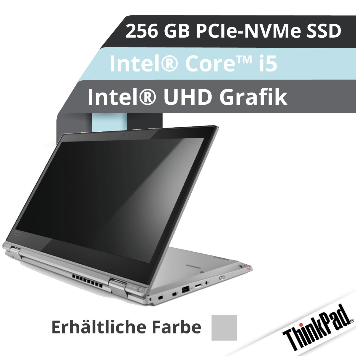(EOL) Lenovo™ ThinkPad® L380 Notebook Modell 20M5-000W (Silber)