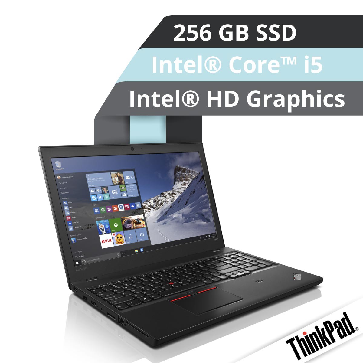 (EOL) Lenovo™ ThinkPad® T560 Notebook Modell 20FH-0039