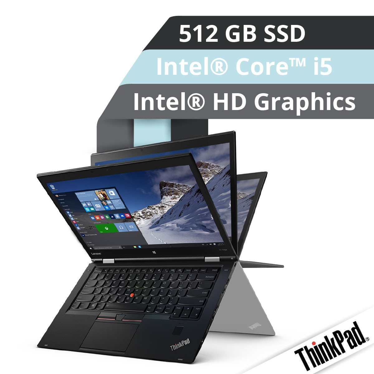 Lenovo™ ThinkPad® X1 Yoga Ultrabook Modell 20FR-S3EL-Demoartikel mit Garantie bis 02/2020