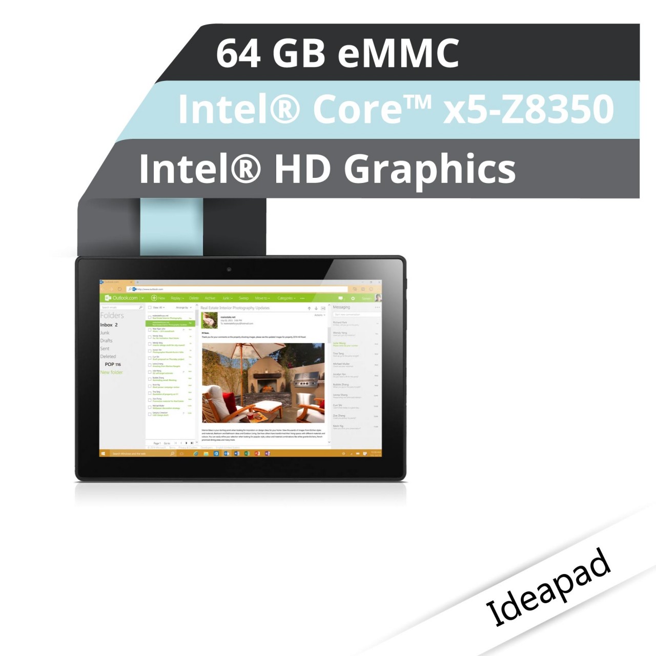 Lenovo™ Miix 310 Tablet Modell 80SG-006A Demoartikel