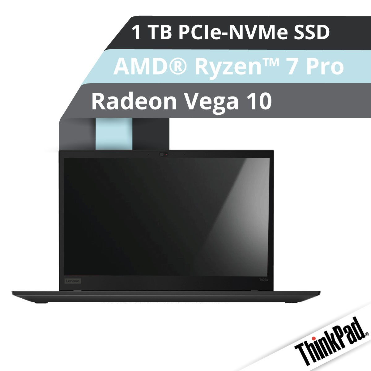 (verkauft) Lenovo™ ThinkPad® T495s Notebook Modell 20QK-S01E Demoartikel