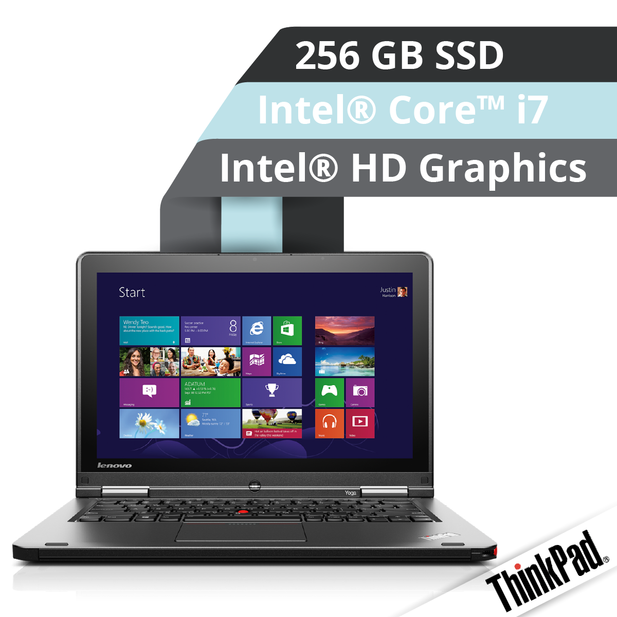Lenovo™ ThinkPad® Yoga Convertible Notebook Modell 20CD-0038 Demoartikel