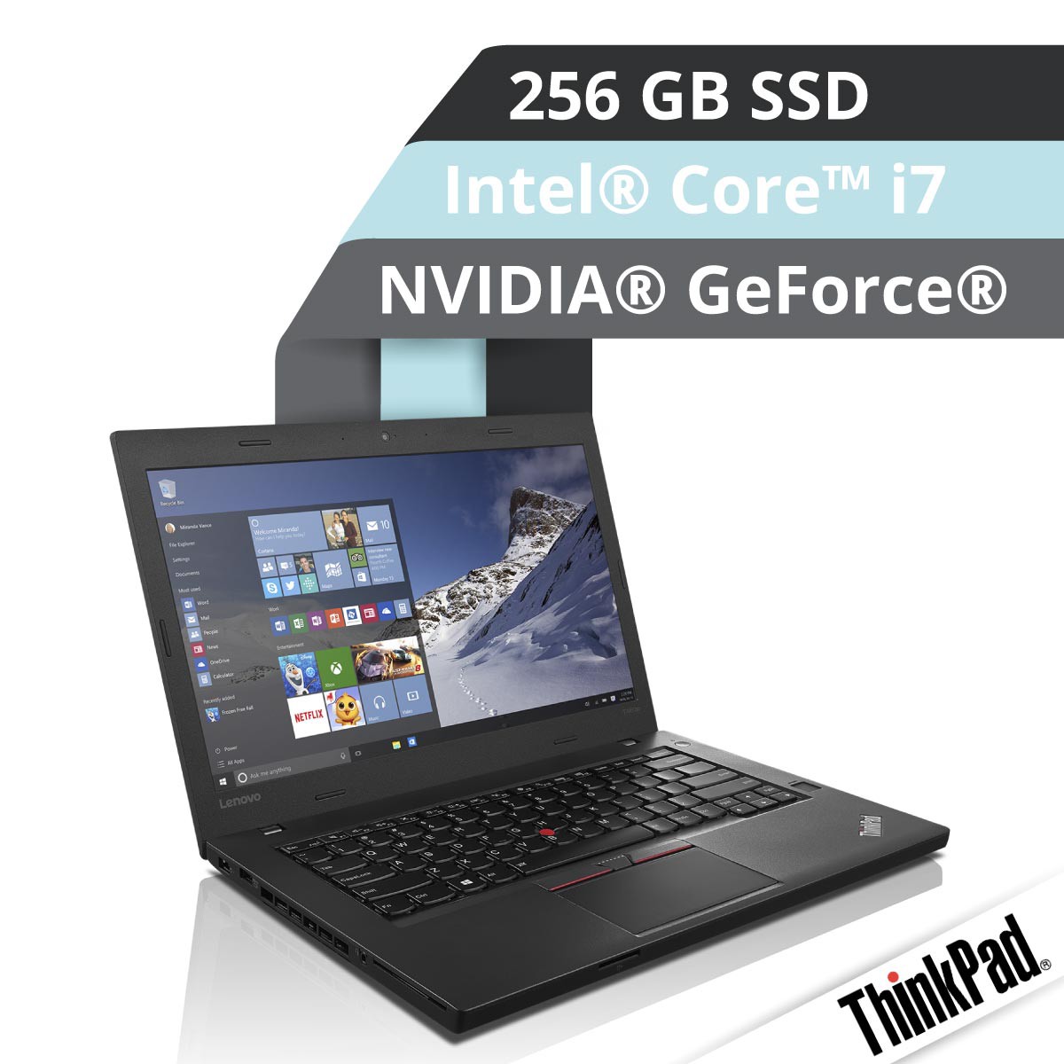 (EOL) Lenovo™ ThinkPad® T460p Notebook Modell 20FW-003M